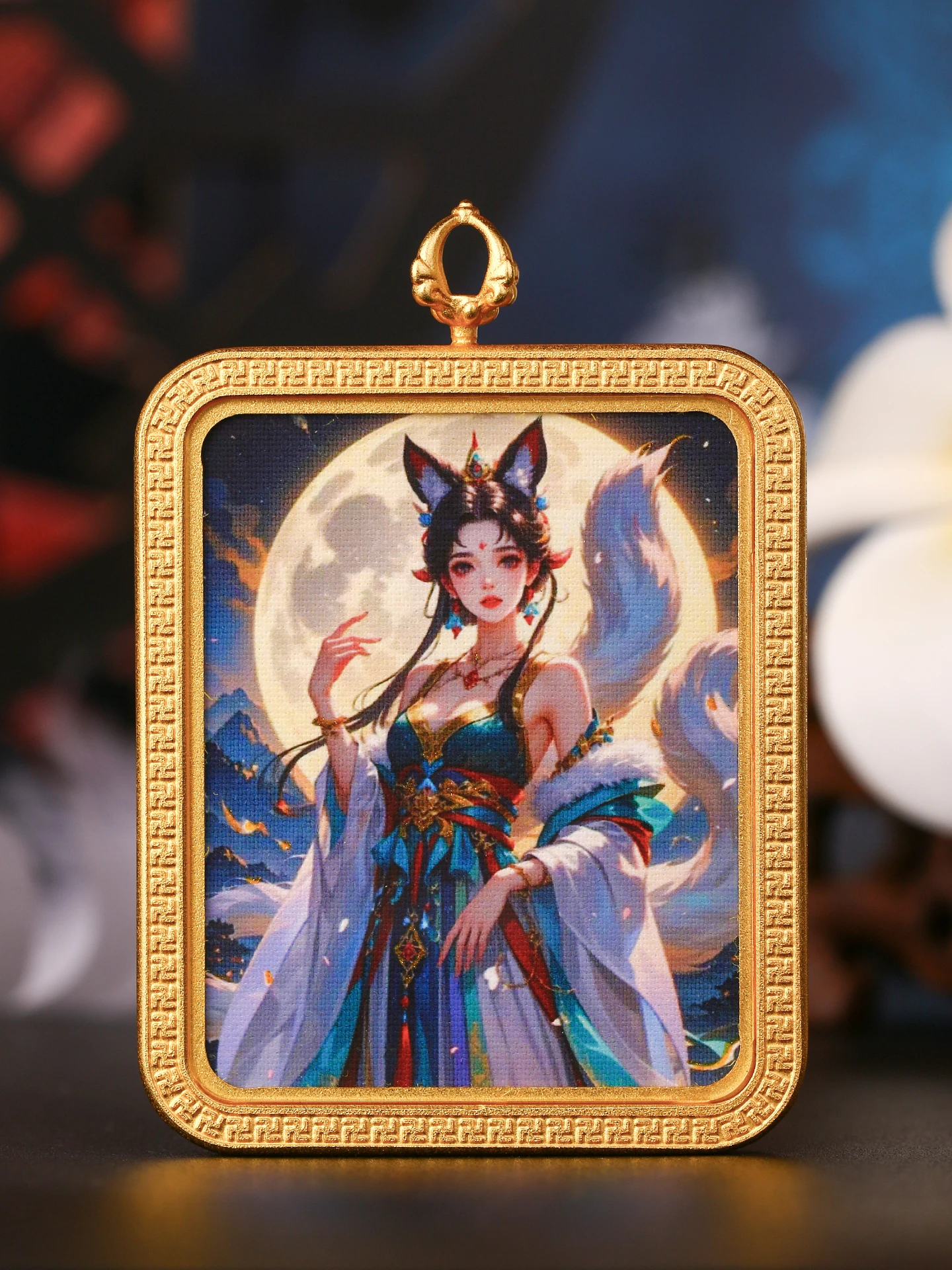 collier-pendentif-tangka-en-forme-de-lune-ronde-de-style-oriental-cadeau-pour-petite-amie-porte-bonheur-de-l'annee-fleur-de-pecher-attraction