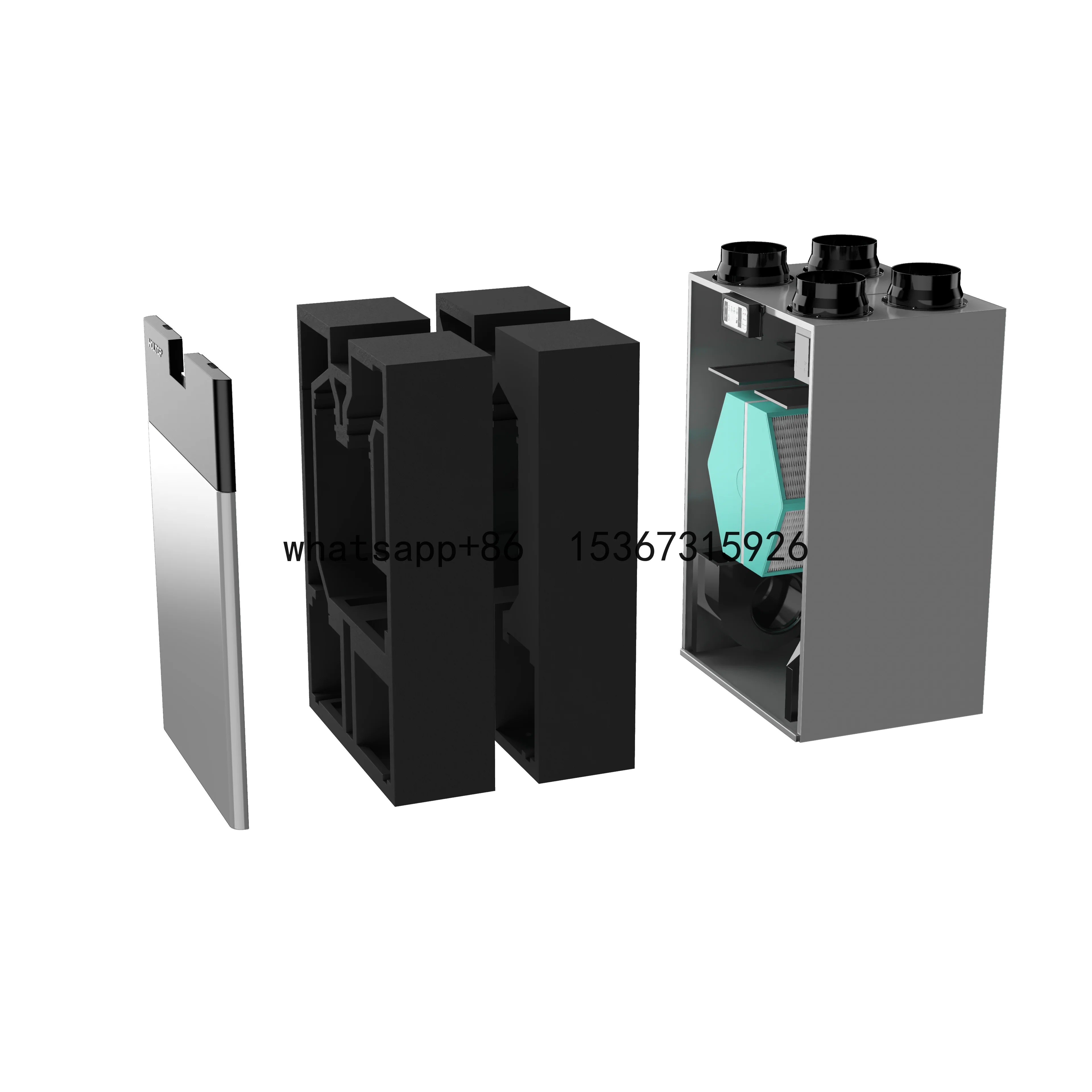 

ERV Ventilation System Energy Recovery Fresh Air Washable Heat Exchanger Quiet Air Exchange System