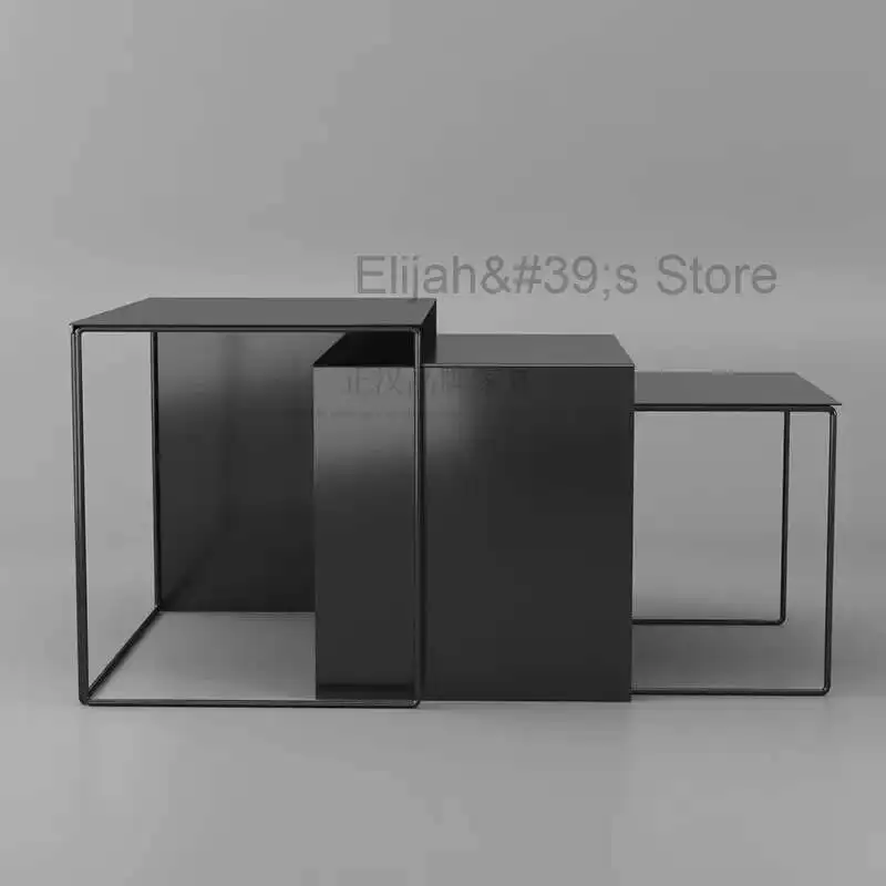 

Black Small Coffee Tables Tourist Luxury Loft Study Low Coffee Tables Dinner Serving Muebles Auxiliares Hotel Furniture WW50CT
