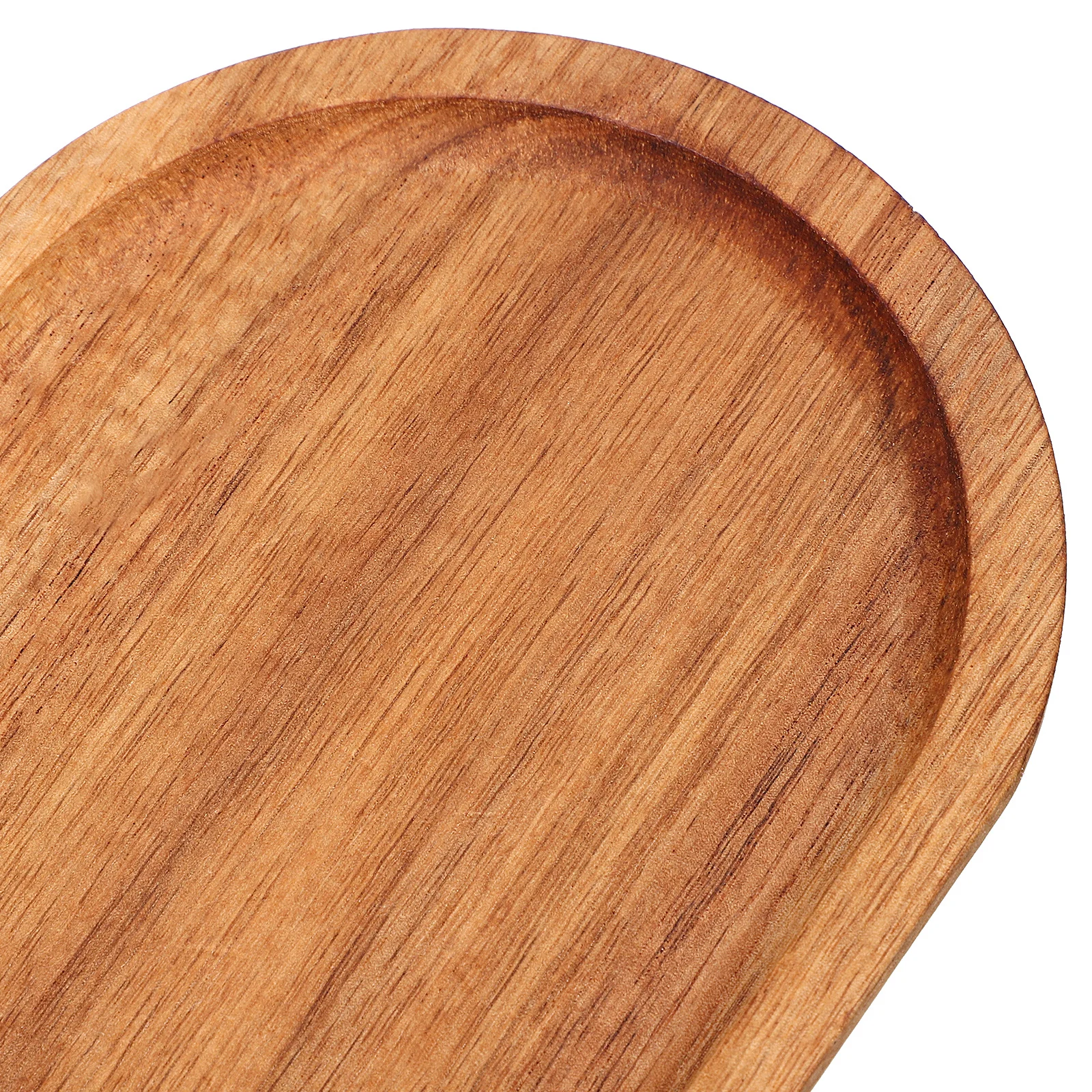 2 قطعة صواني تقديم خشبية لوح فحم بيضاوي للوجبات الخفيفة والسوشي طبق تقديم طبق خشبي مزخرف للمطبخ #2