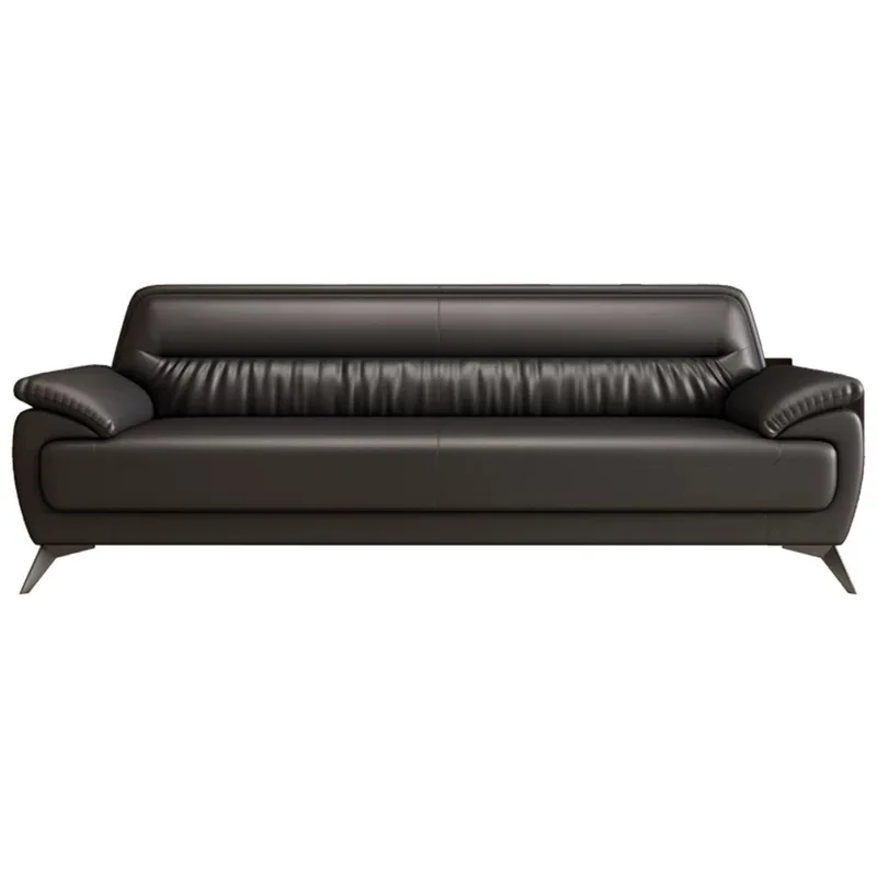 

Sofa Office Meeting Company Boss Leather Business Three-person Negotiation Reception Room Rest Area Office Sofa