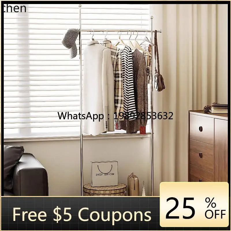 

Vintage Coat Rack Entryway Floor-standing Clothes Rack New Model Home Movable Clothing Storage Rack