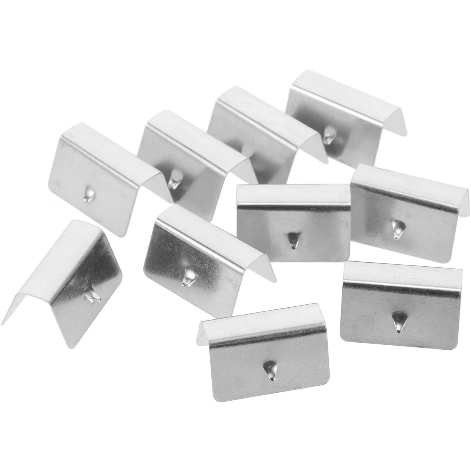 

10pcs Wind Deflector Clips Metal Windshield Fixing Clamps For Car Rain Gutter Channel Retainer Fasteners Automotive Interior