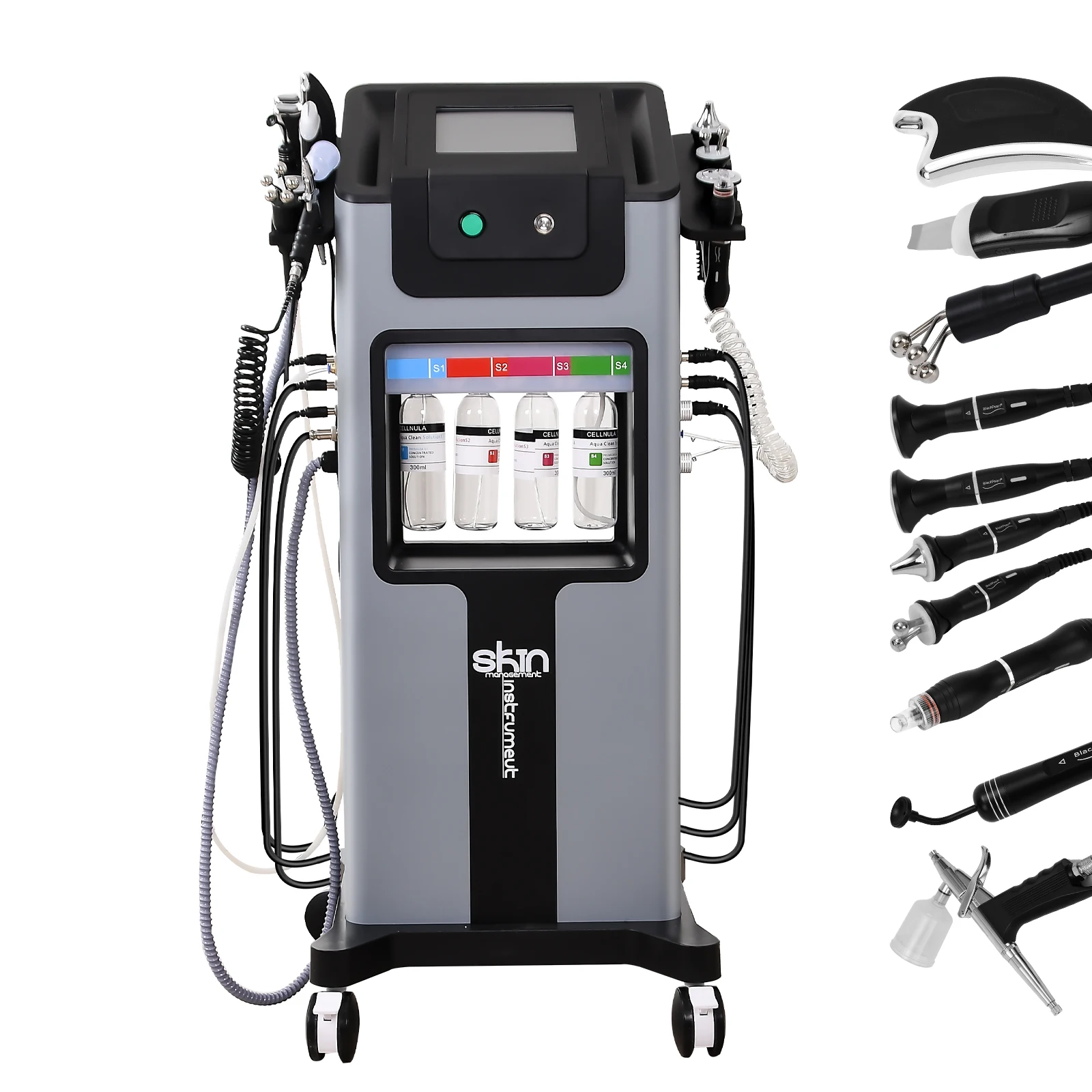 10 في 1 آلة هيدرو الأكسجين المائي شد الوجه التنظيف العميق جلدي آلة تقشير أكوا تجديد الجلد فقاعة صغيرة #6