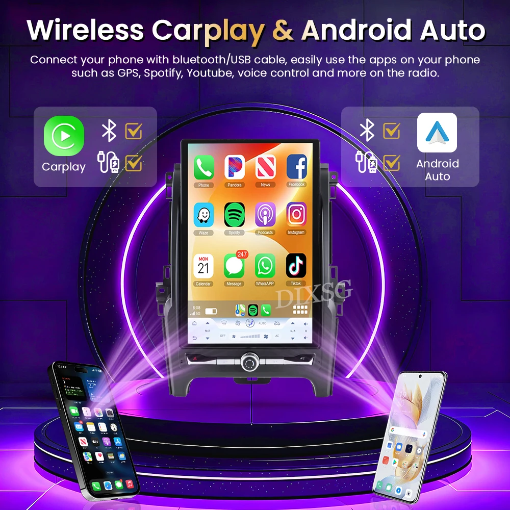 14.5 inch Android 15 For Ford Everest Ranger 2016-2020 Style Car Radio Multimedia Video Player GPS Navi Auto Wireless Carplay BT