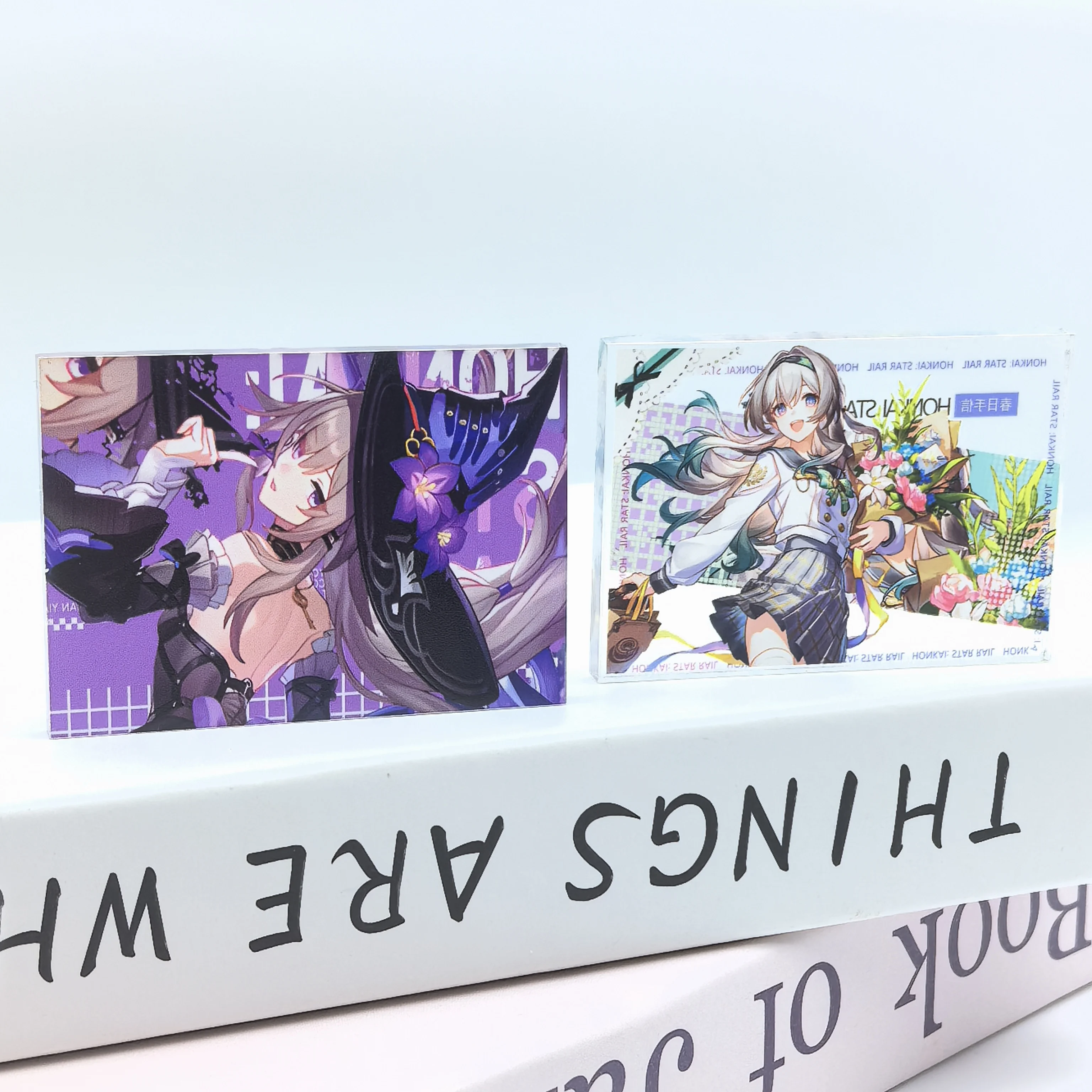 1Pc Anime Honkai: Star Rail Sunday Herta Firefly Imbibitor Lunae Acrylic Brick Small Stand Desktop Ornament Best Friend Gift