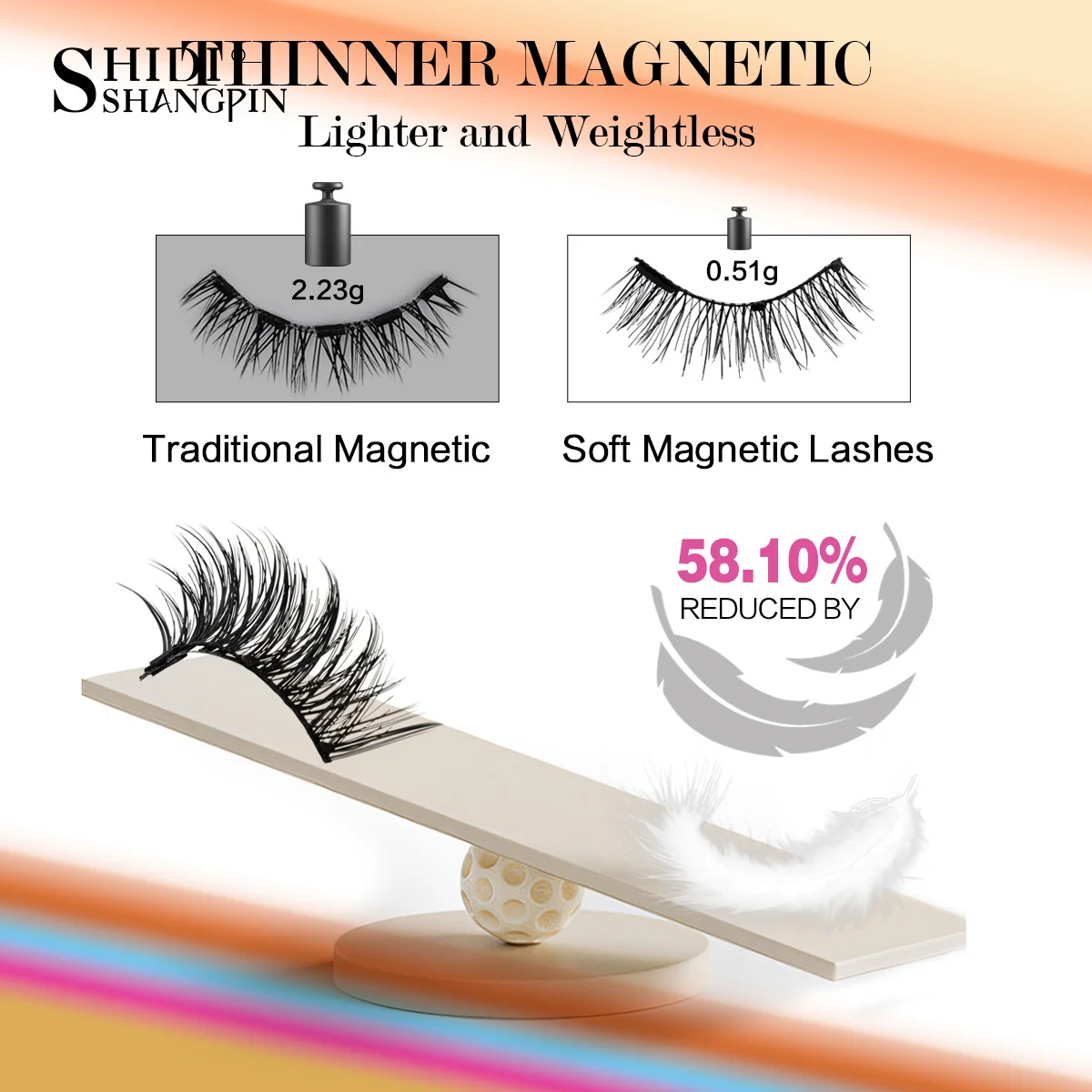 3Pairs 3D Magnetic Lashes Kit  Natural Long Fluffy Magnet Band Mink Mix Style False Eyelash Extension Free Glue Makeup Tool
