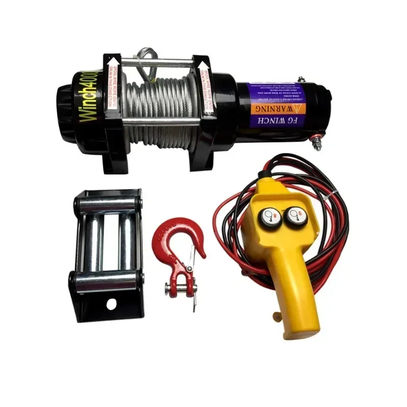 Cheap And Fine Small Electric Winch Carries A Vehicle And A 12v24v Electric Hoist Pulls A Small Crane Hoist Hot Sales