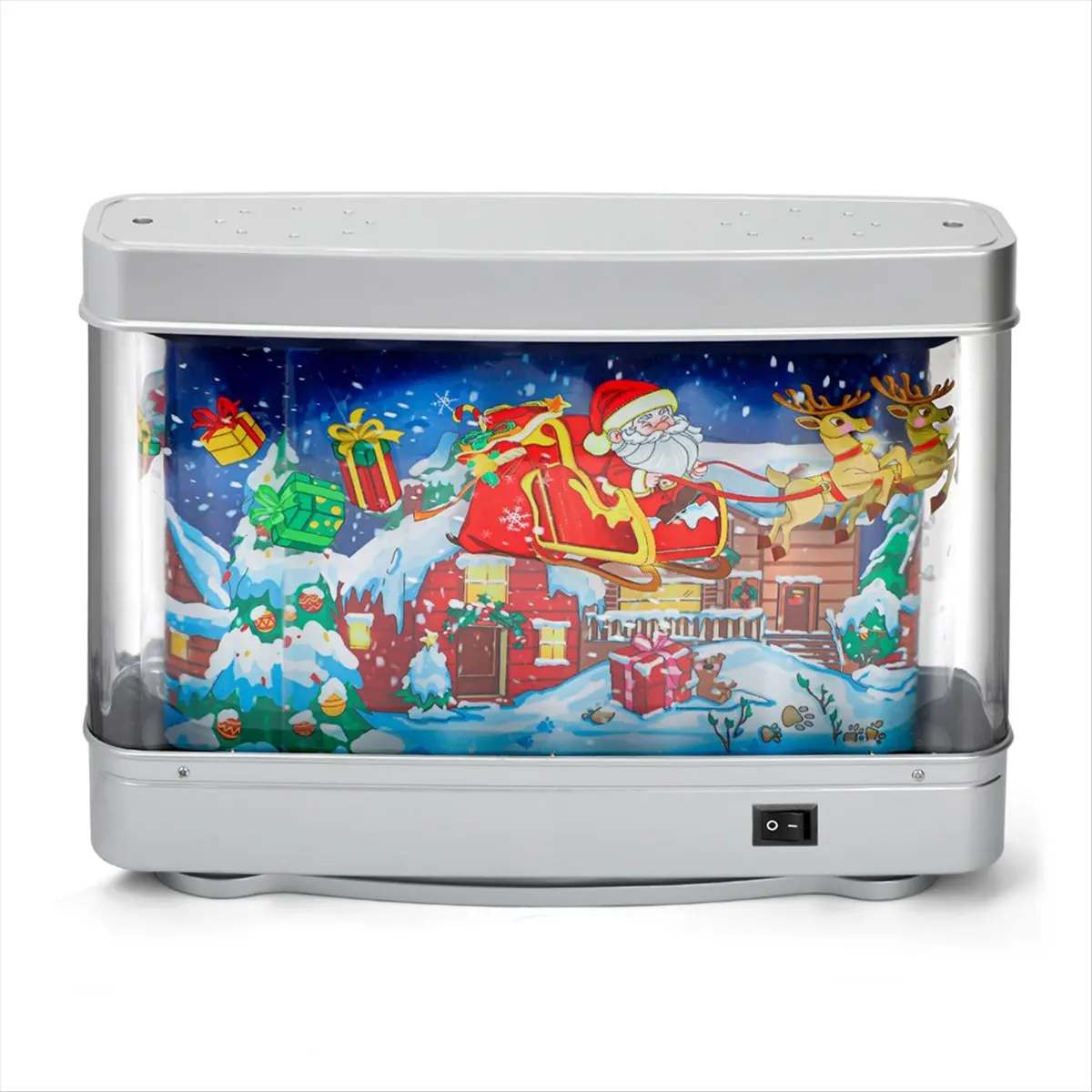 *A14E LED Fish Tank Night Light Aquarium Decor Christmas Theme Decorative Table Lamp for Home, Office, Bedroom UK Plug