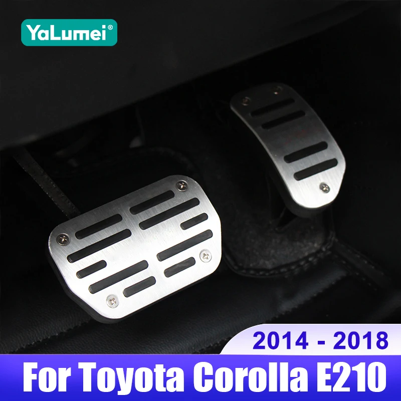 

For Toyota Corolla E180 2014 2015 2016 2017 2018 Car Fuel Accelerator Brake Pedals Cover Non Slip Pads Accessories