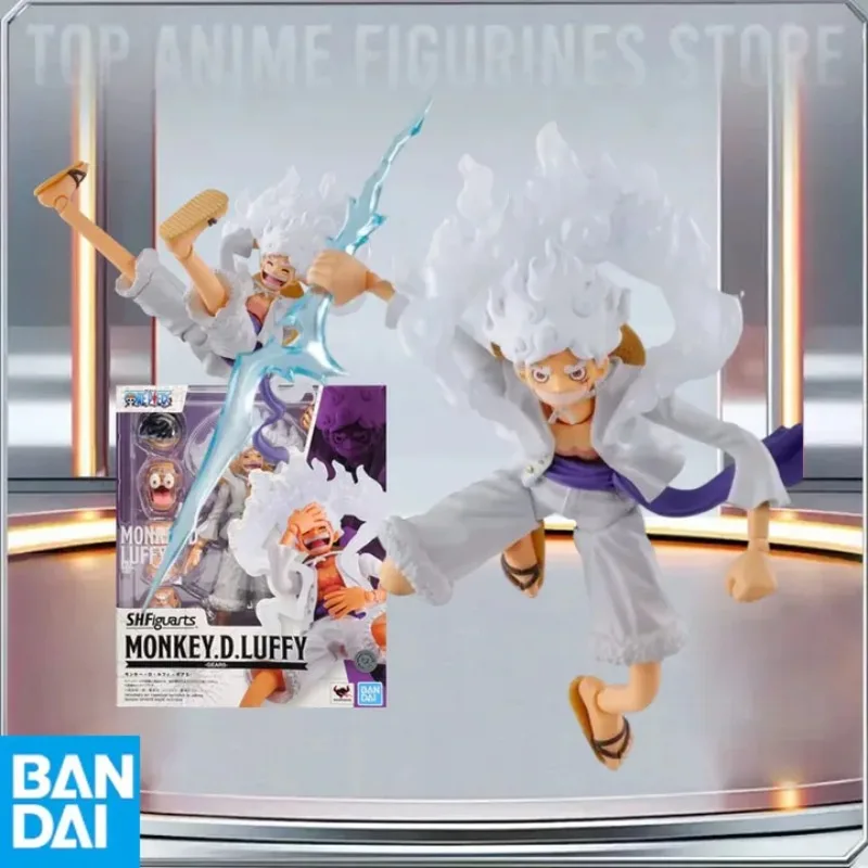 

BANDAI Genuine S.H.Figuarts One Piece MONKEY D.LUFFY GEAR5 Sun God Nikka Model Anime Action Figures Toy Holiday Gift