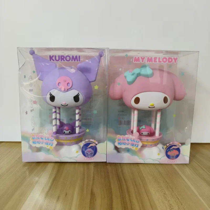 

Sanrio Kuromi My Melody Silicone Patted Night Light Hot Air Balloon LED Lamp Home Decoration Peripheral Toy Birthday Gifts