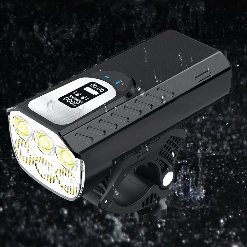 

Bike Light Front Super Bright 2000 Lumens USB Rechargeable Bicycle Headlight with IPX5 Waterproof Bicycle Mountain Night Riding