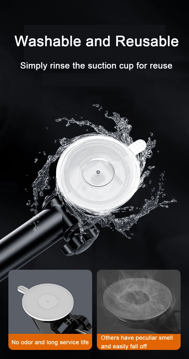 Suction Cup Car Phone Holder Stand Long Arm Sucker Mobile Phone Mount GPS Navigation Bracket For iPhone 16 15 14 Xiaomi Huawei