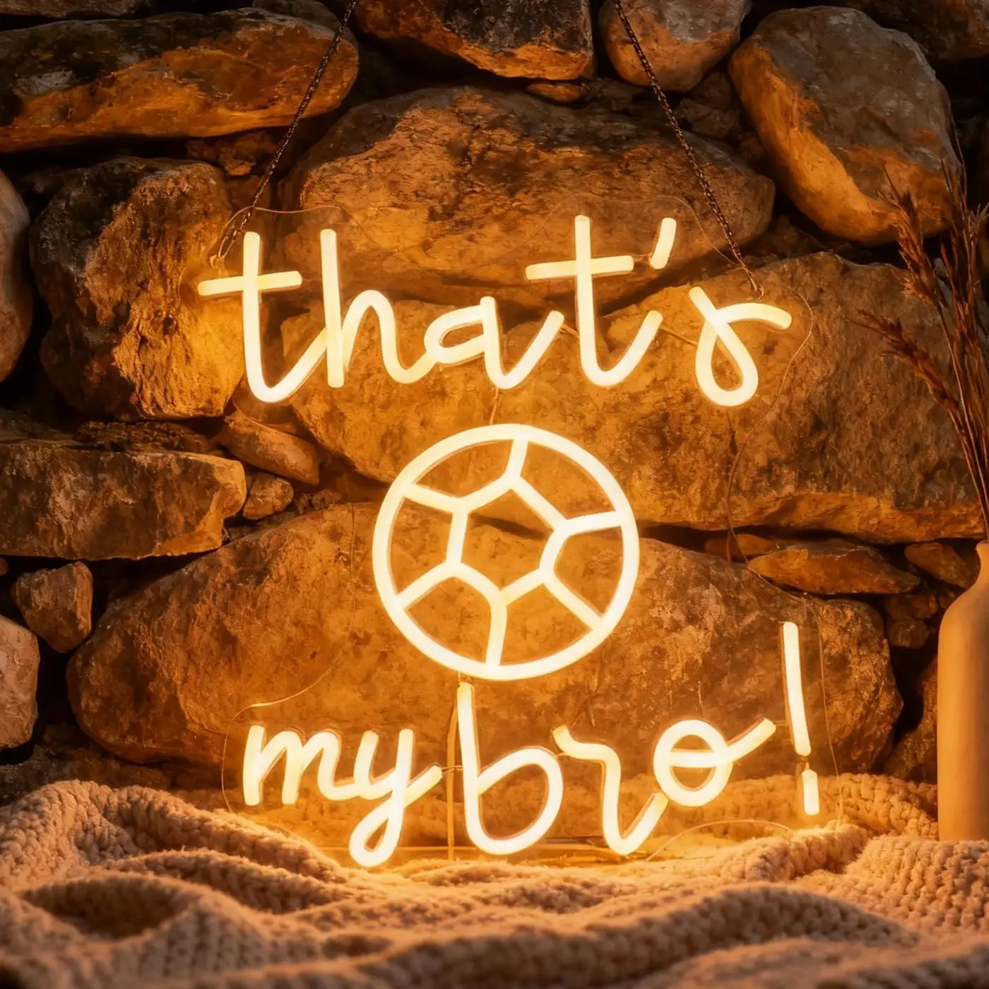 

That's My Bro Neon Sign Decor Retro warm colorful light, hazy warm glow, nostalgia trip