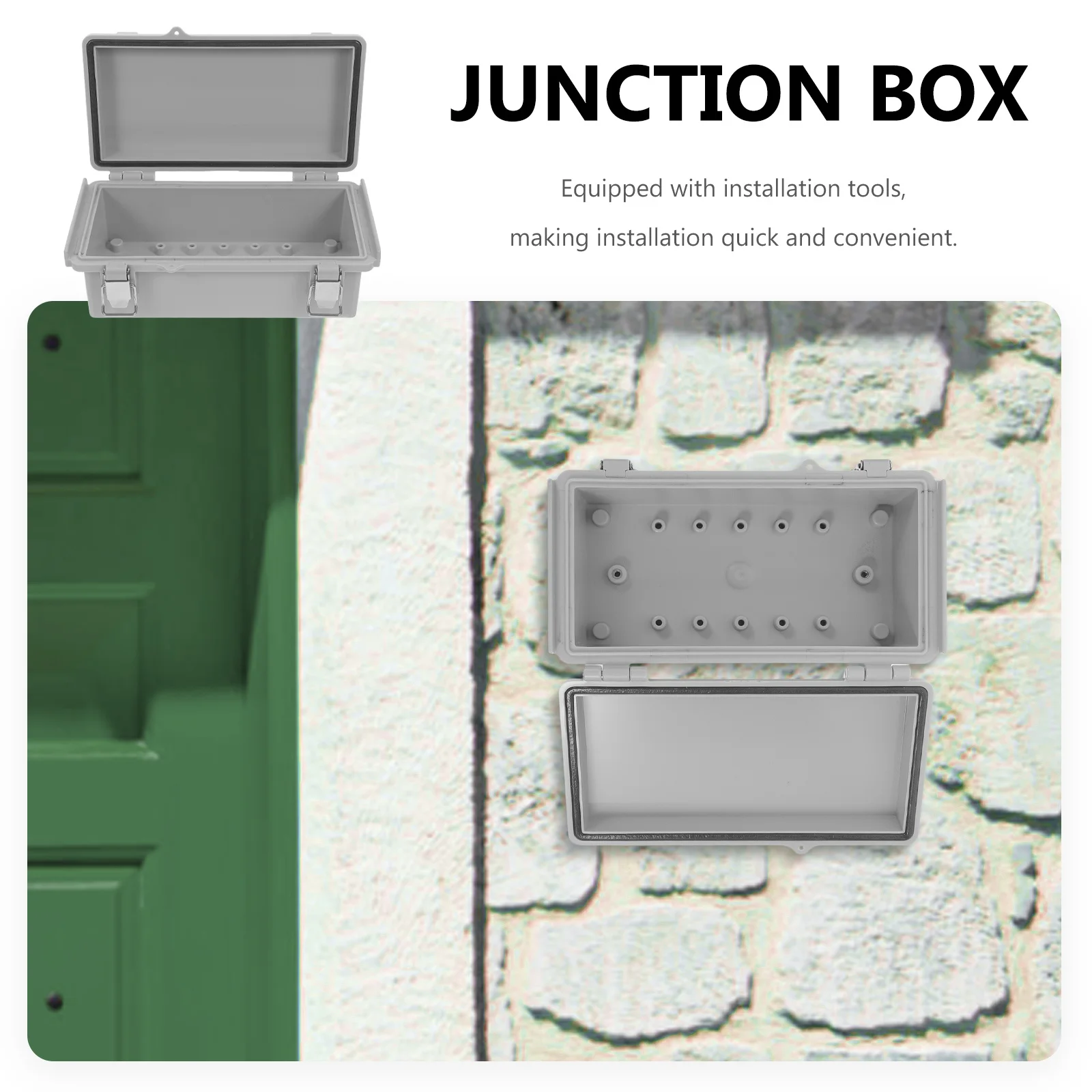 

Waterproof Junction Box 210X110Mm Outdoor Electrical Box Weatherproof Plastic Cable Case For Wiring Protection