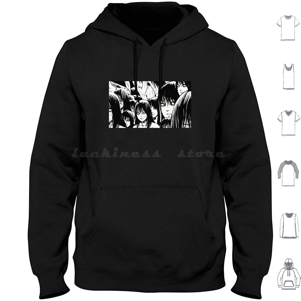 Tomie Manga Horror Hoodie Cotton Long Sleeve Anime Manga Cosplay Girl Kawaii Fan Edit Boy Weeaboo