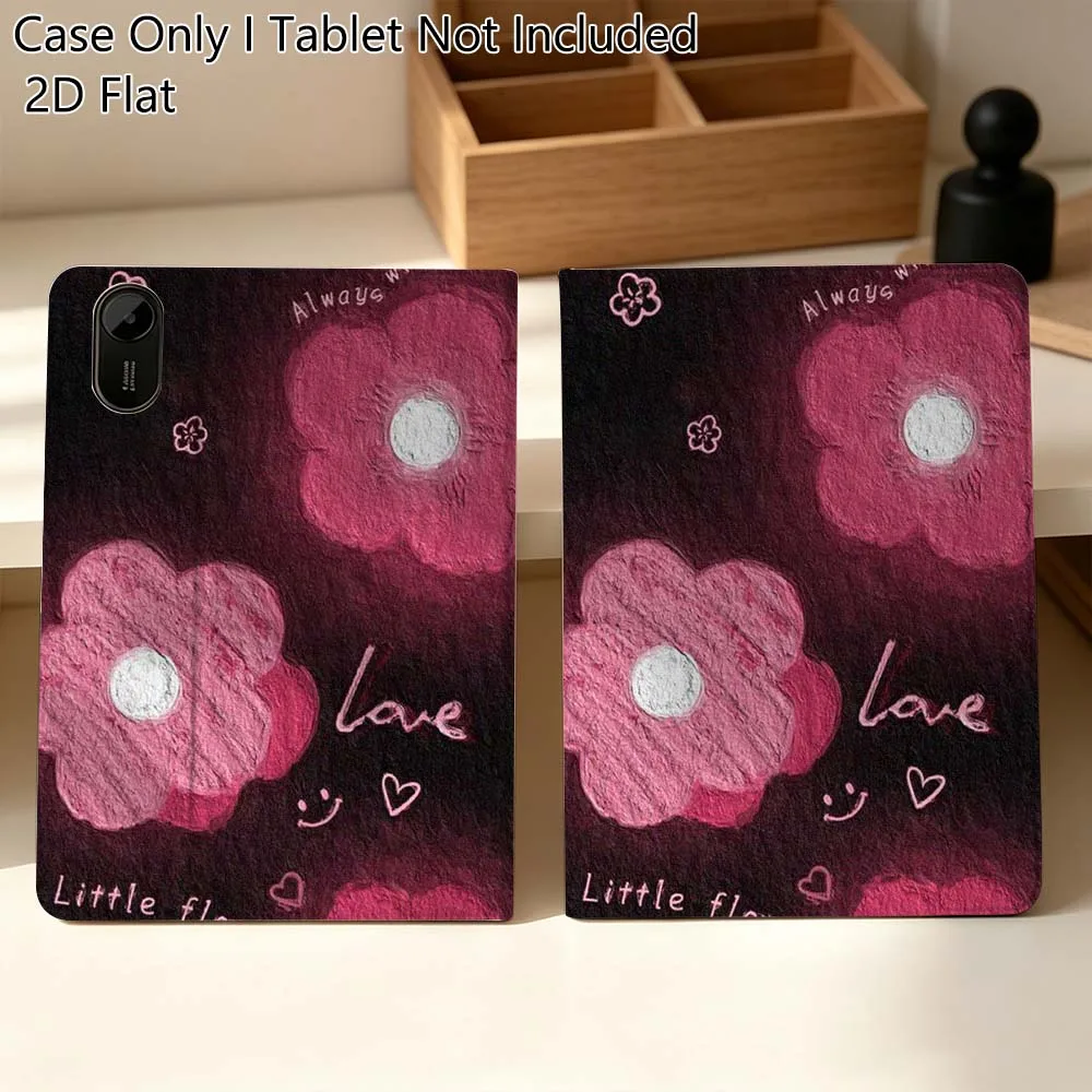 

Art Beautiful Flower Creative For Xiaomi Mi Pad Mini 4 5 6 7 SE Pro Plus Redmi Pad 2 SE 2025 8.8 11 Foldable Tablet Case Gift