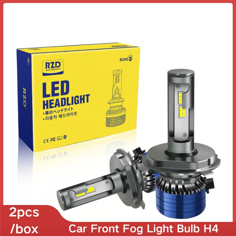 

RZD H4 30000LM 9003 HB2 Front Fog Light Bulb 6000K Waterproof IP68 12V Super Bright CSP Driving Headlamp Bulb Turbo Fog Lamp