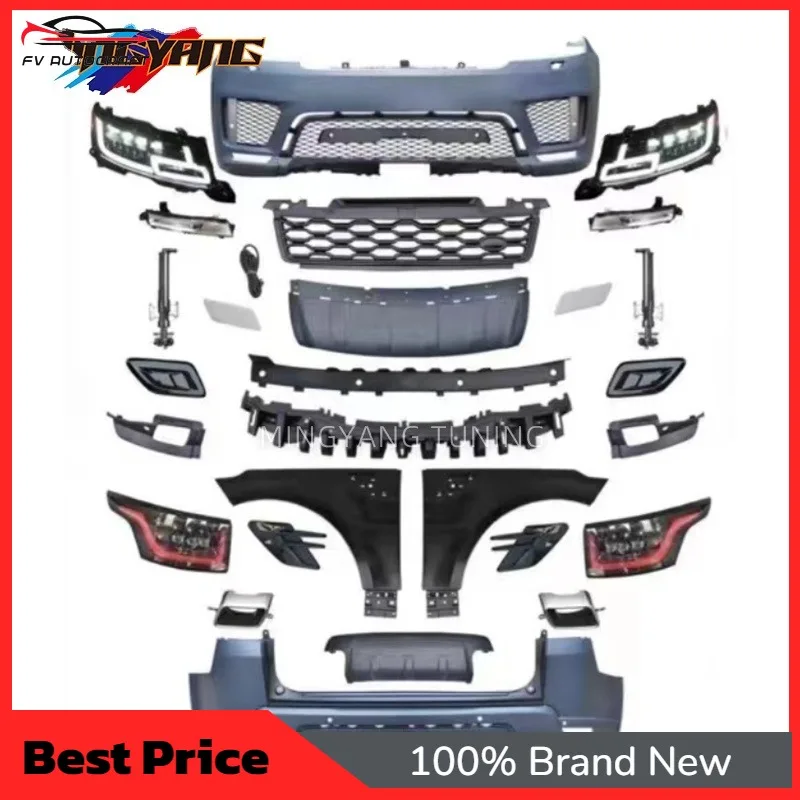 【2026】Mingyang OE LR062004 Facelift Body Kit 2014-2017 L320 & 2018 L494 Upgrade For Sport With Park Assist Sensor Cut-Outs