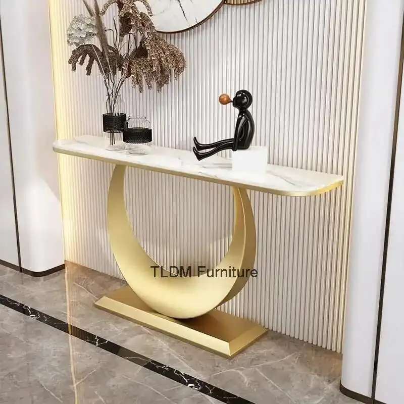 

Simple Italian Console Table Modern Trendy Delicacy Quality Corner Table Design Luxury Mesa De Entrada De Pasillo Furniture