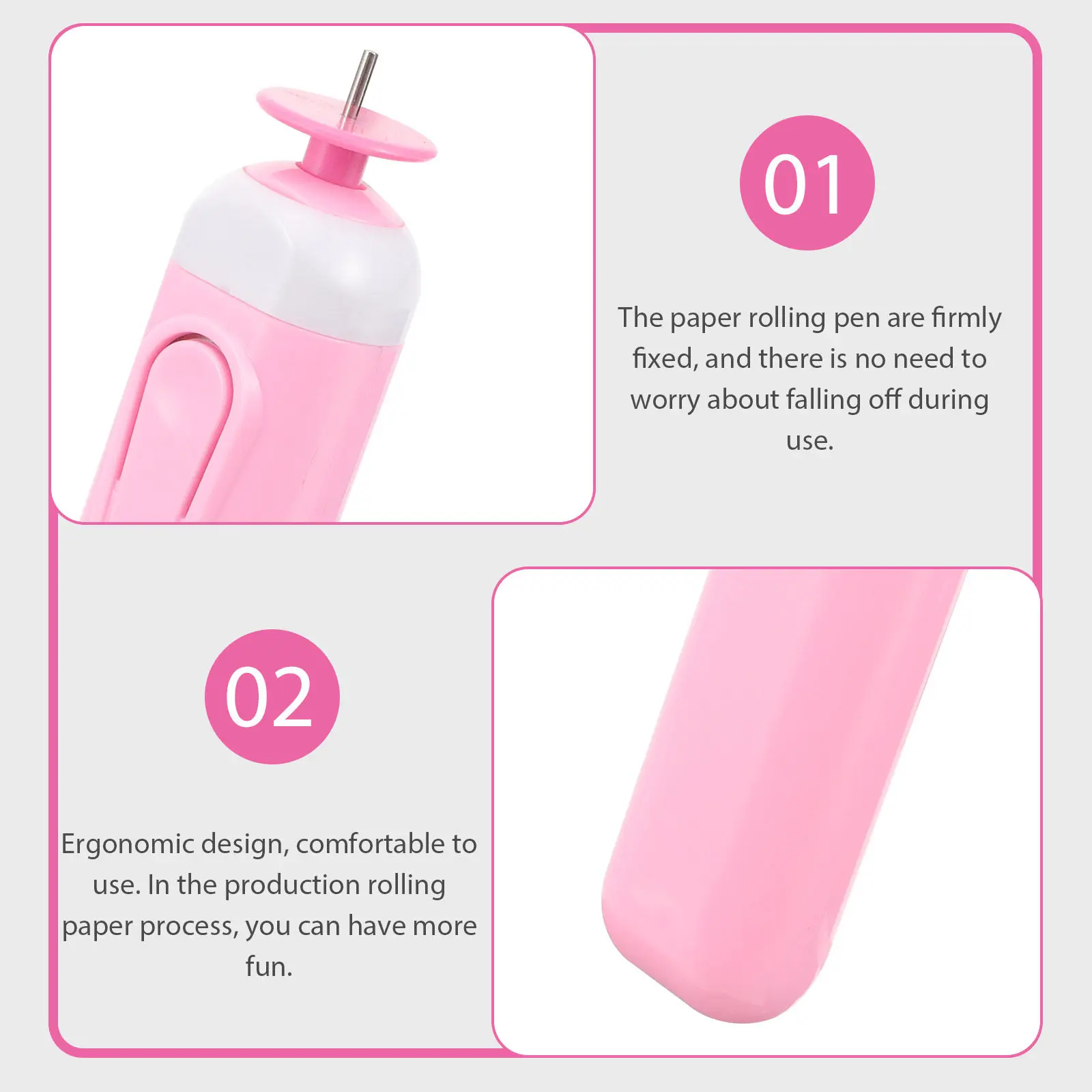 

Electric Quilling Pen Set with Multiple Sizes and Shapes for Paper Rolling Craft DIY Art Projects - Comfortable Ergonomic Design