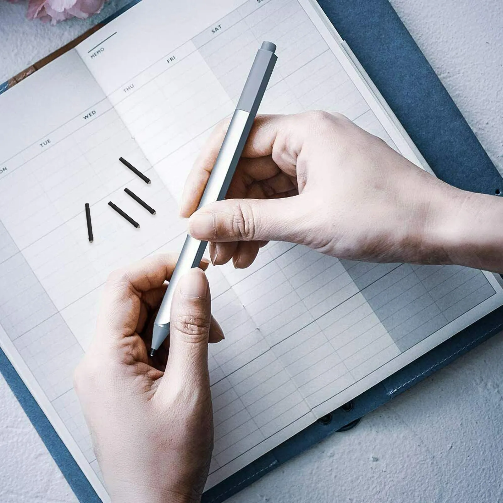 

4Pcs Stylus Pen Replacement Tips High Precision Touchscreen Pen Nibs Compatible for Surface Pro 4 5 6 7 Sensitive Writing