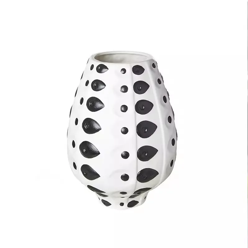 Ceramic flower ware Creative geometric desktop Hotel porch Dining table Flower arrangement