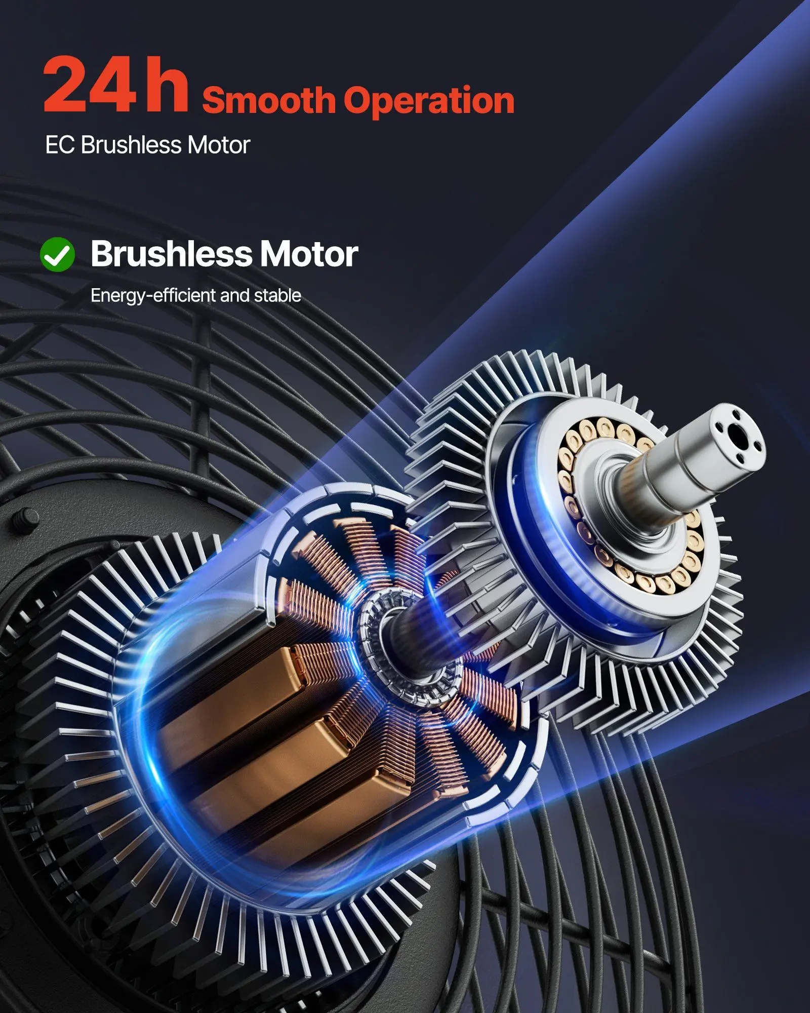 مروحة عادم مصراع 12 بوصة 1500 CFM مروحة علية مثبتة على الحائط مع تحكم ذكي في درجة الحرارة ومؤقت لتهوية سقيفة المرآب #3