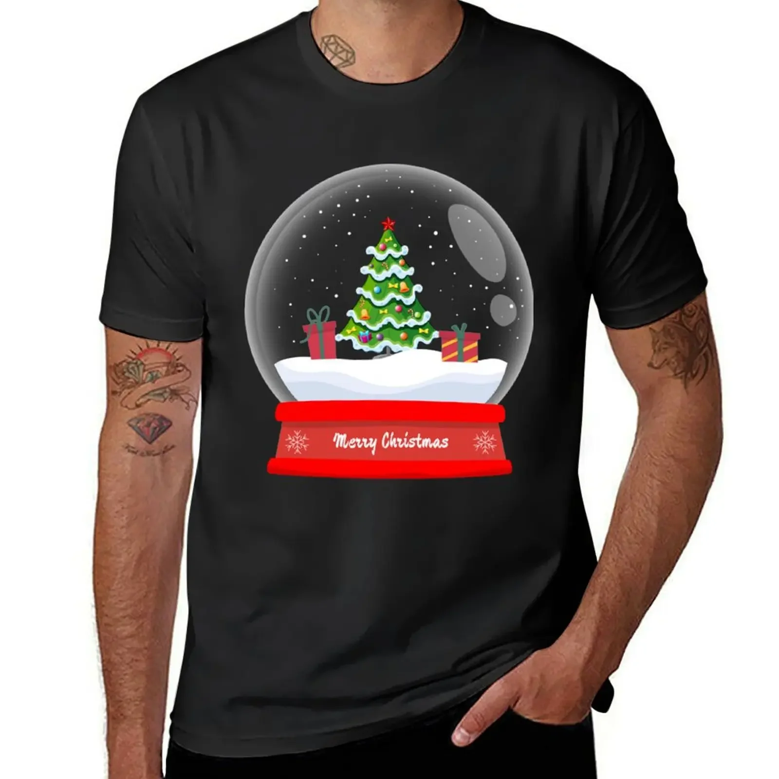 Merry Christmas Merry Christmas Design T-Shirt cotton graphic tees anime Short sleeve tee men