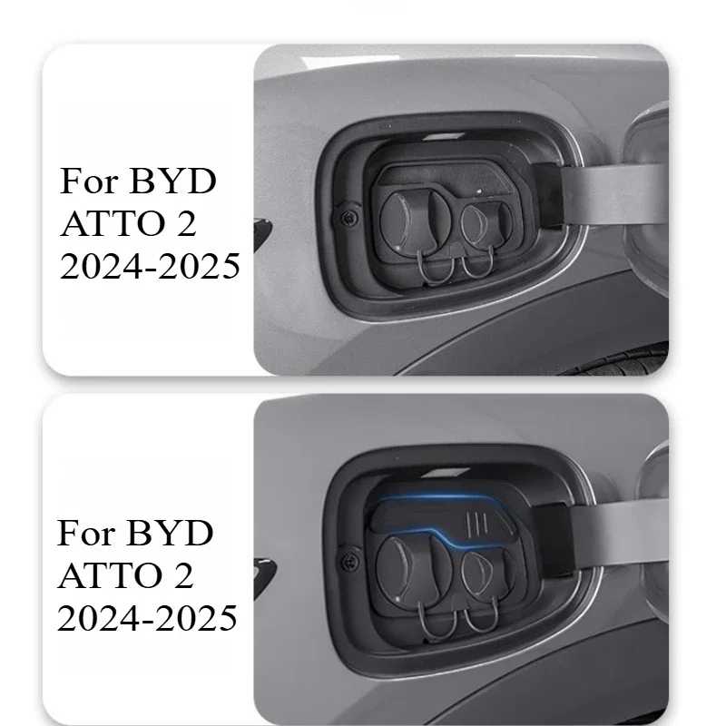 Charging Port Waterproof Cover For BYD YUAN PRO ATTO 2 2024-2025 Charging Gun Silicone Dust Rain Modification Parts Accessories