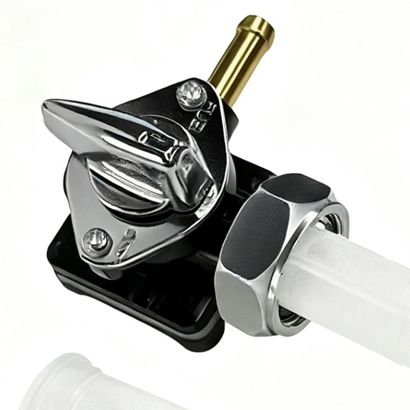 Motorcycle Fuel Gas Petcock Valve with Male Thread Stable Performance Easy Installation Spare Part for Fxst Fxd FLT Accs
