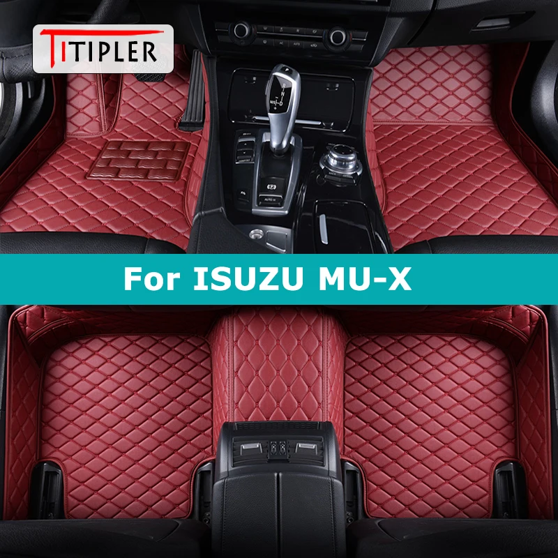 

TITIPLER Custom Car Floor Mats For ISUZU MU-X 2013-2022 MUX Auto Carpets Foot Coche Accessorie