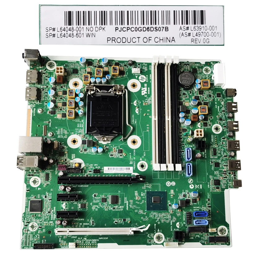 

L64048-601 L64048-001 Used For HP ProDesk 600 G5 MT Motherboard L63910-001 L49700-001 Q370 LGA1151 8th 9th DDR4 100% Tested