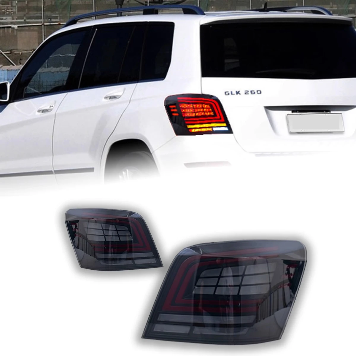 

TYPY Car For Benz GLK LED Taillights 2008-2015 Upgrade Modified to New DRL Dynamic Turn Signal LED Taillight Auto Accessories