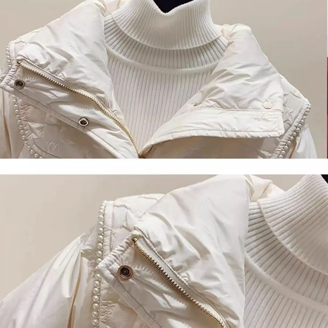 コート ダウンジャケット ミディアム＆ロング 人気 ウエスト 新作 ダックダウン 冬 ニッチ ライト 上質な職人技 レディース服