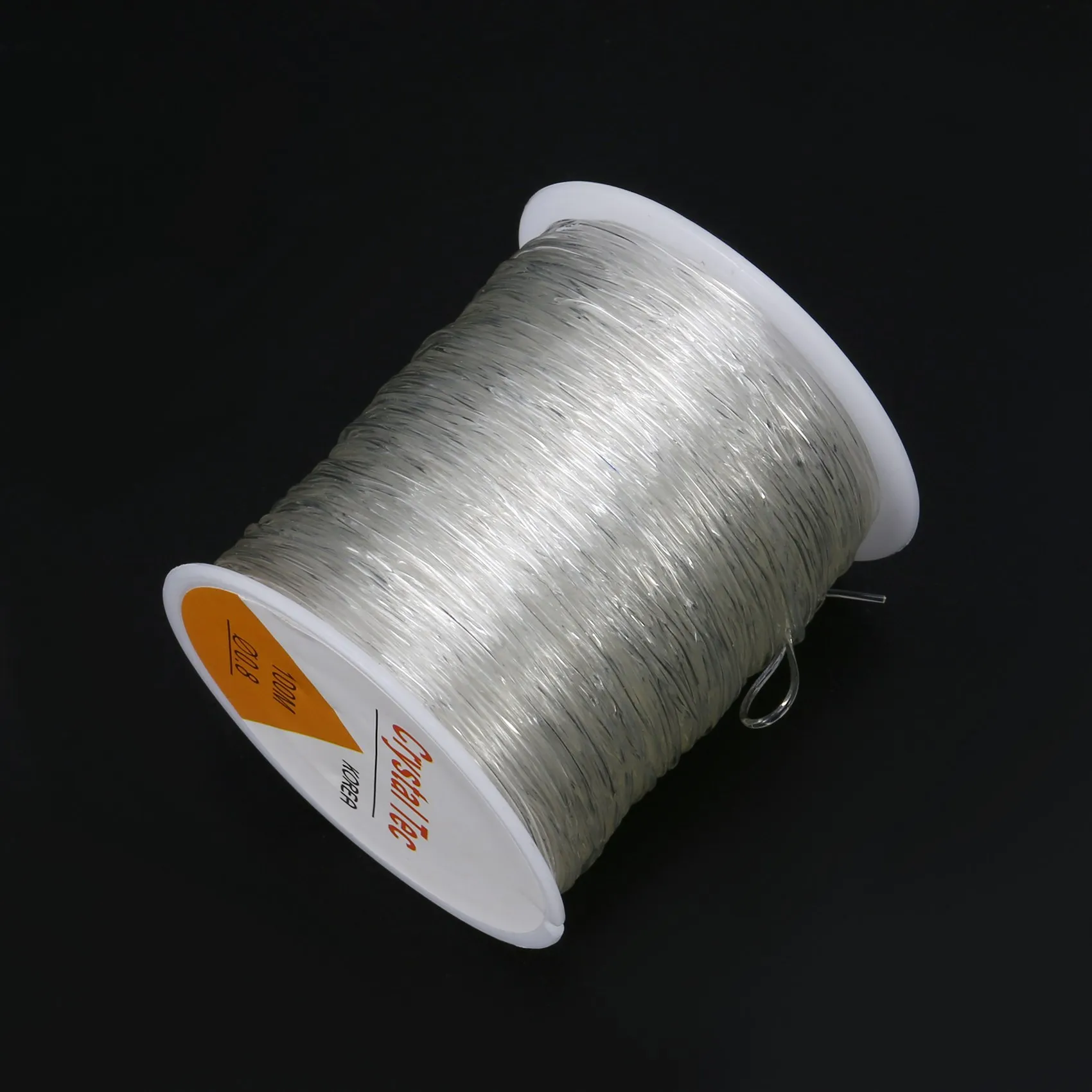 ABQR 0.8mm Clear Bead Cord Crystal Elastic Stretchy Bracelet String for Jewelry Making Necklace Bracelet Beading Thread 0.8mm