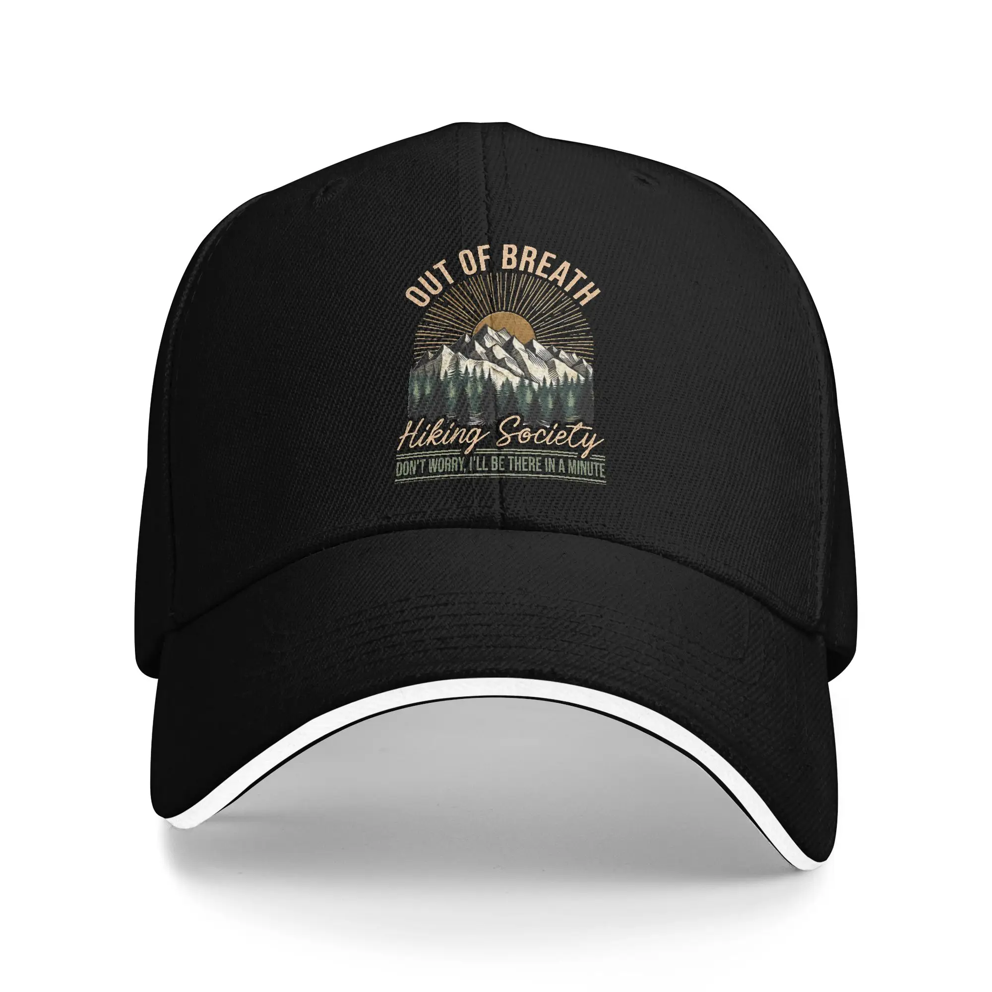 Summer Casual Baseball Cap Camping is My Therapy Kpop Rock Trucker Hat For Female Male Sun Visor  Fitted Retro Baseball Caps