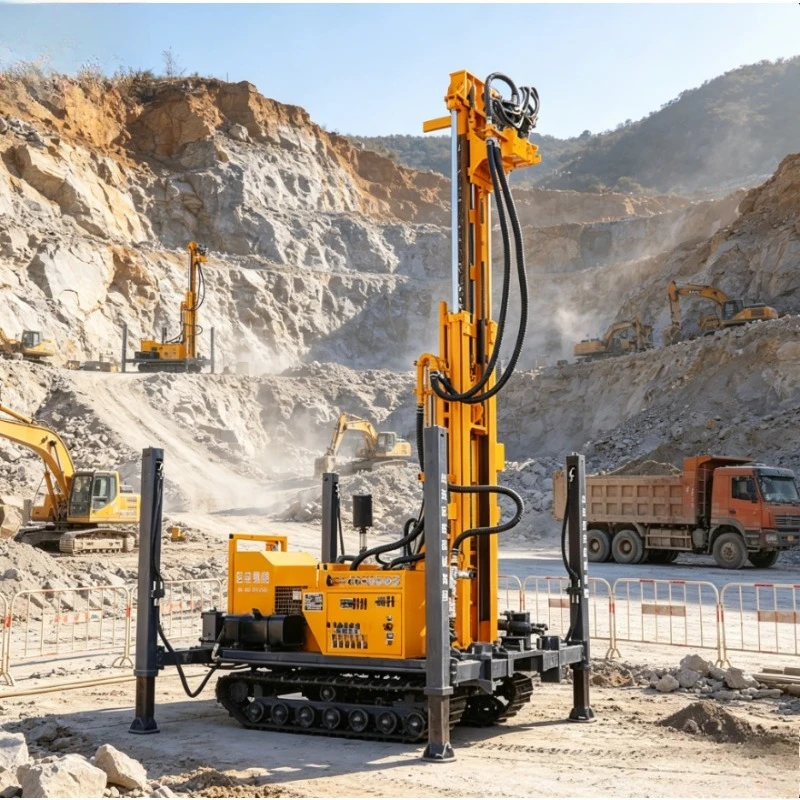 Customized Water Drilling Machine New 160m Borehole Well 200m Underground Diesel Bore Pneumatic 230m Water Well Drilling Rig