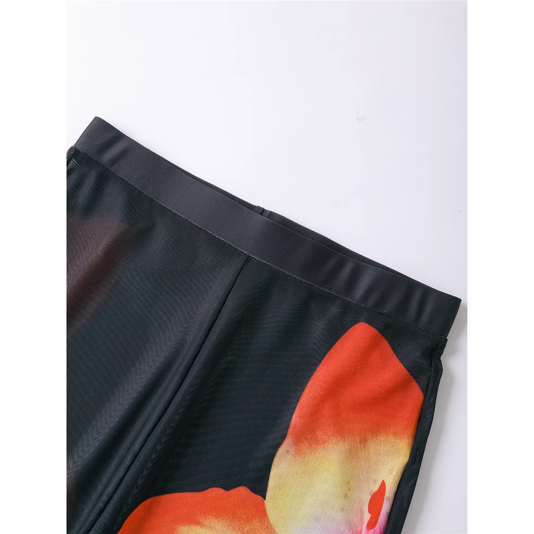 S - XL, mit Hose, Blumenmuster, Bikini, Damen-Badeanzug, dreiteiliges Bikini-Set, Damen-Badebekleidung, Badeanzug, Schwimmanzug V6553 – Detail 11