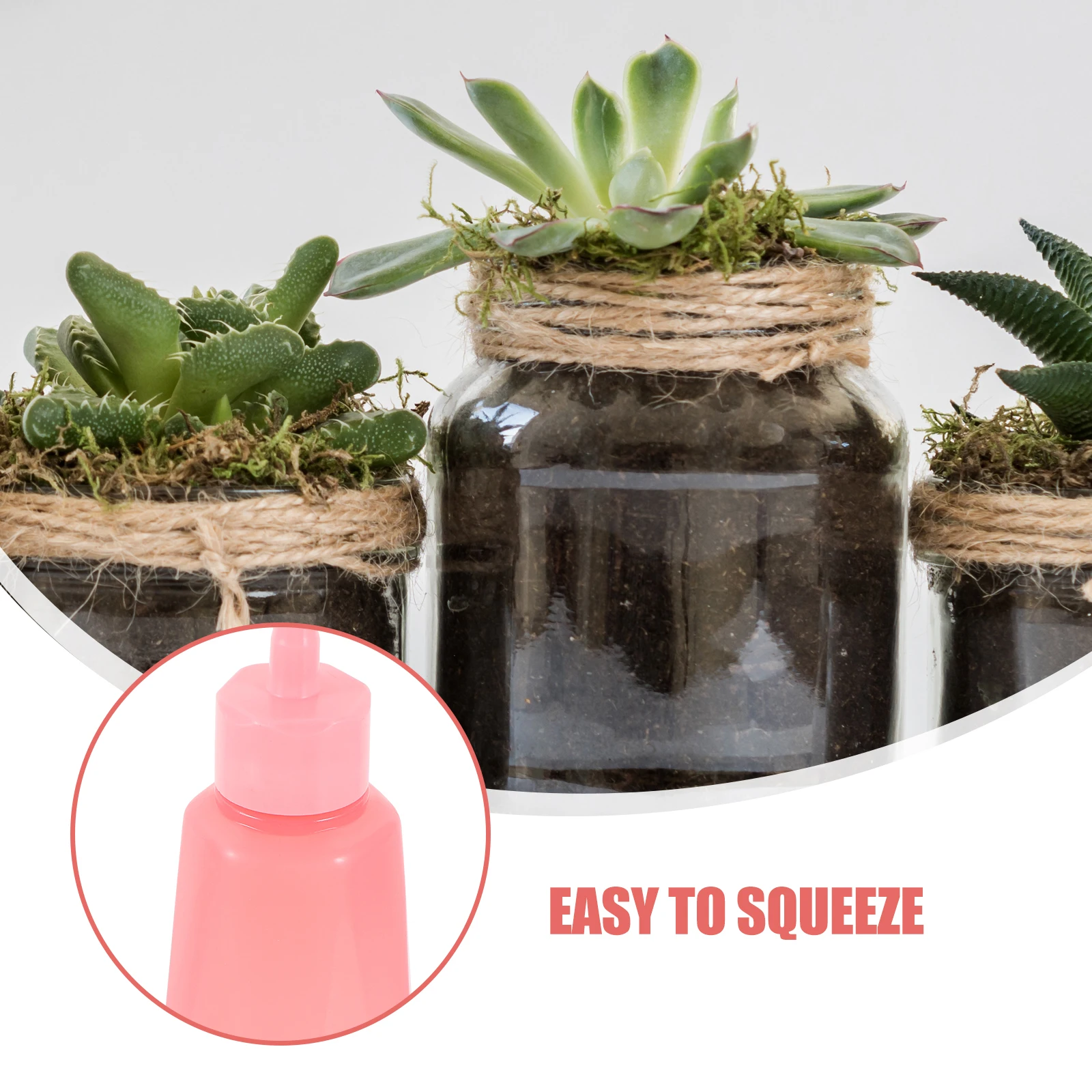 

Squeeze Bottle Flower Watering Bottle Plastic Narrow Mouth Bend Tip for Controlled Watering Gardening Tool