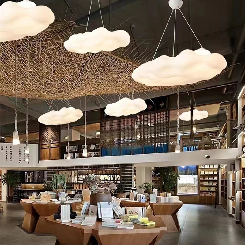 

Modern White Cloud Ceiling Chandelier AuroraRealm Lighting For Dining Living Room Kitchen Home Decor Bar Table Cafe Pendant Lamp