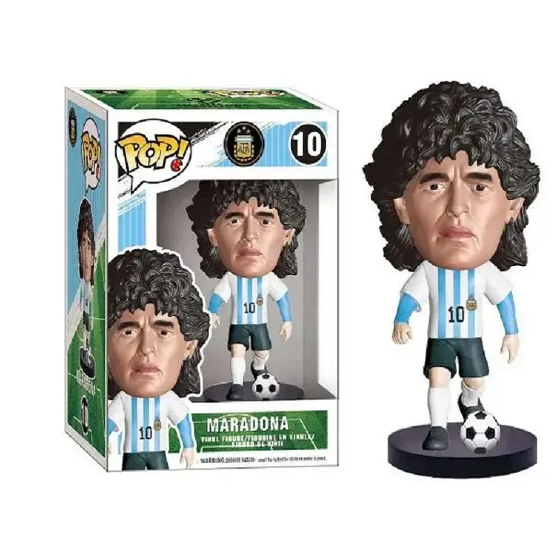 Funko Pop Maradona Ronaldo Messi Action Figure Vinyl Doll Football Stars Figurine Cute Decoration Collection Model Toys Gifts