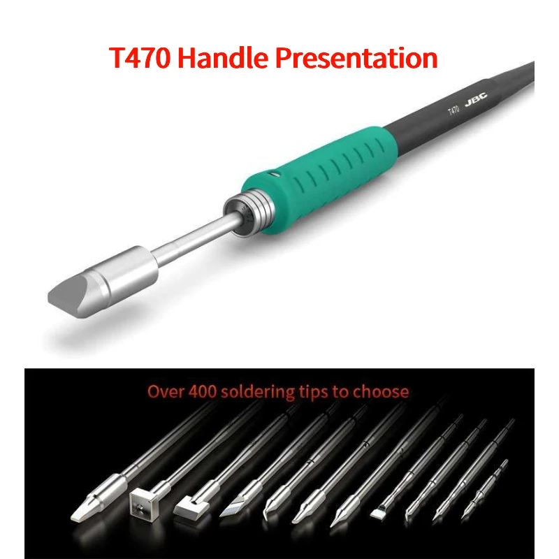 JBC HDE-2E Heavy Duty Unit 250W Use C470 Soldering Tips High Power Welding Tools Equipment Soldering Stations With T470 Handle