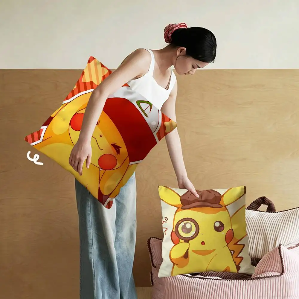 Anime P-PokemonS Maple Design Cushion Cover Happy Autumn Harvest decor Holiday Decorati Pillow Cover