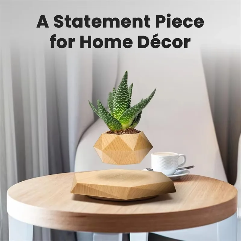 Modern Suspended Plant Holder, Decorative Flower Pot, Desktop Ornament, Creative Gift for Home & Office