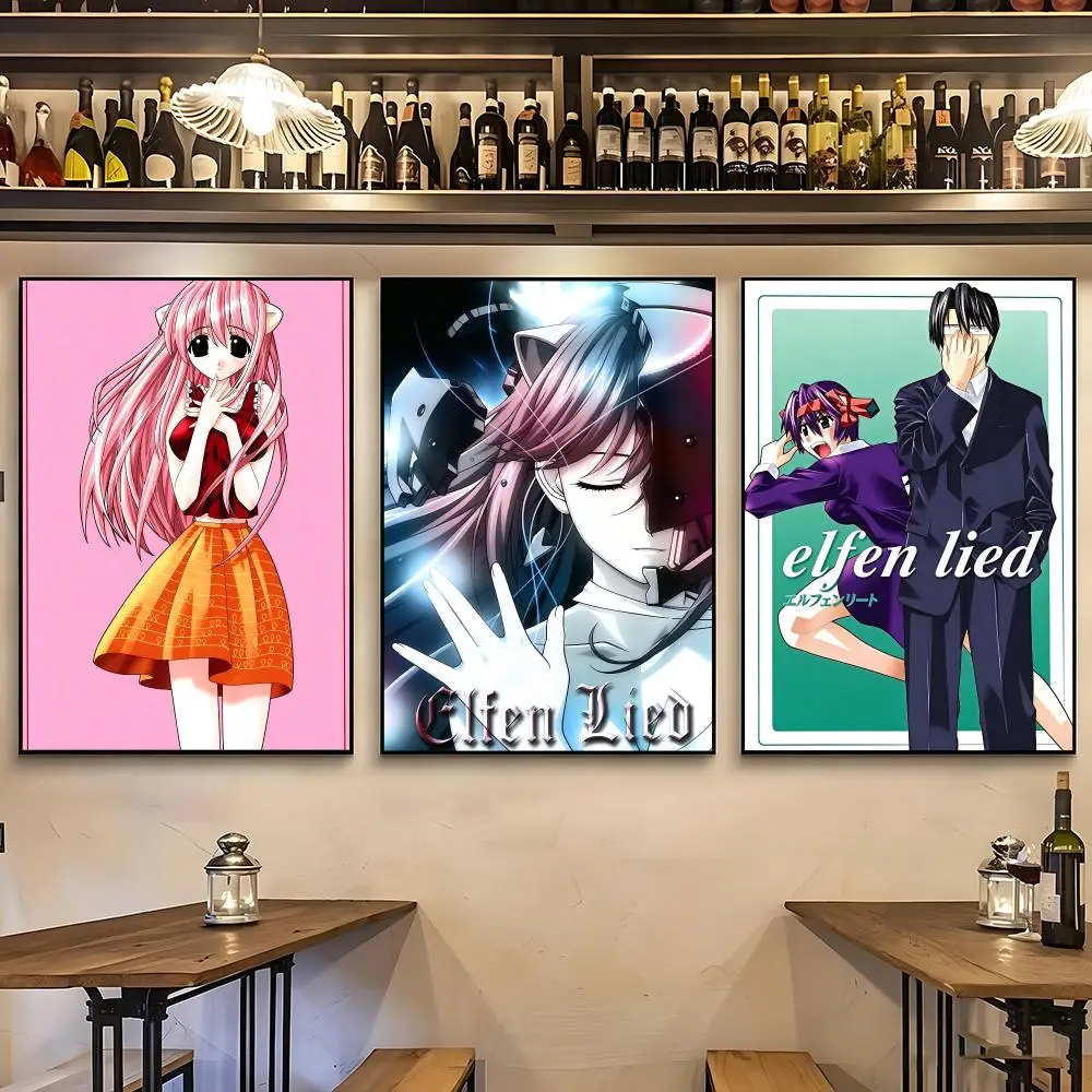 anime Elfen Lied Poster Poster HD Printing Nordic Style Home Decor Wall Art for the Living Rooms Hallways Gift Giving