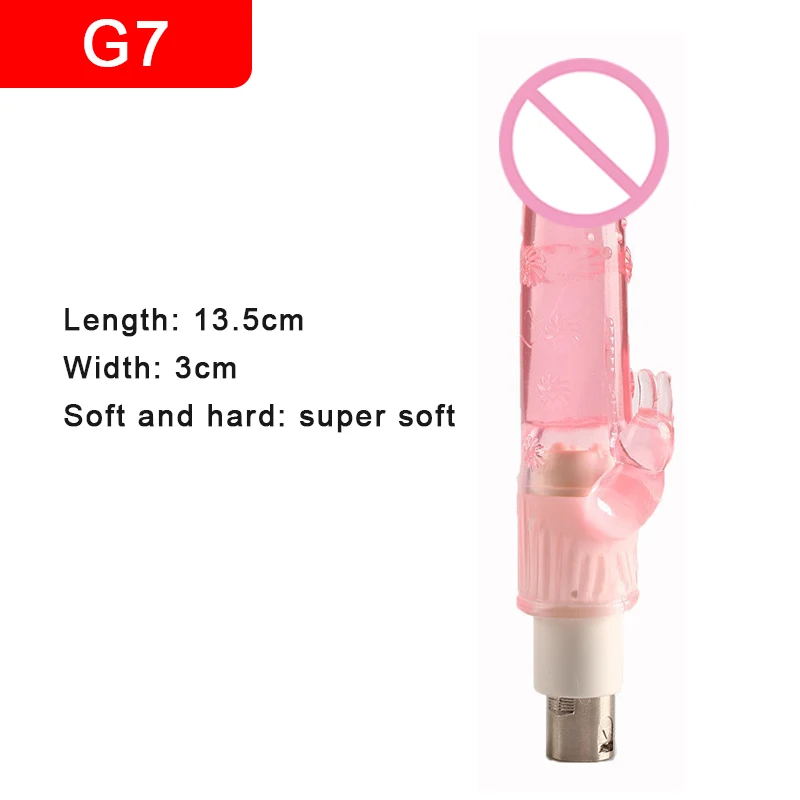 Telescopic Sex Machine Attachments 3XLR Attachment Dildo Female Masturbation Toys Crystal Dildo For Woman and Man