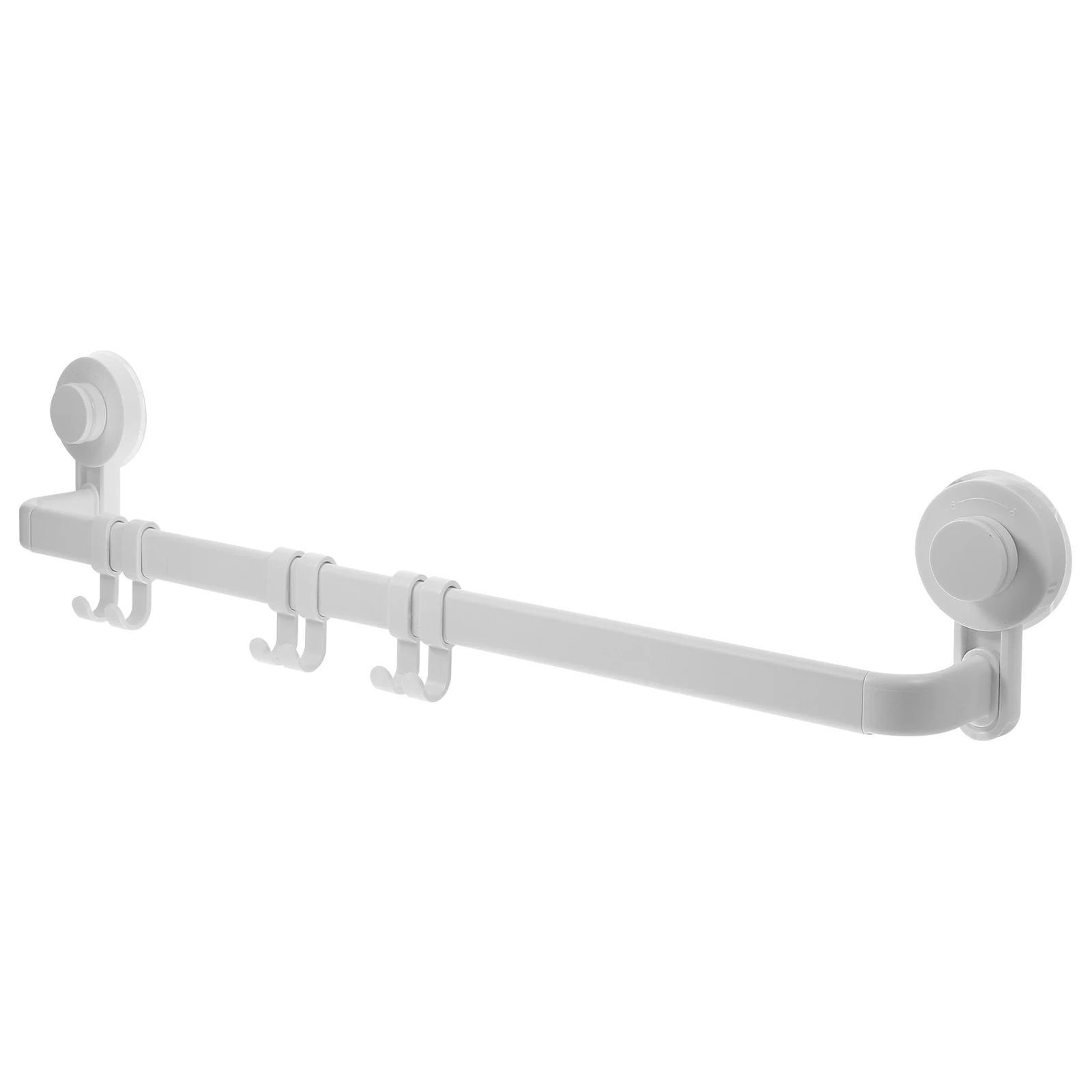 

Durable Plastic Metal WallMounted Towel Rack PunchingFree Bathroom Organizer Shelf Hooks For Hanging Towels Toiletries