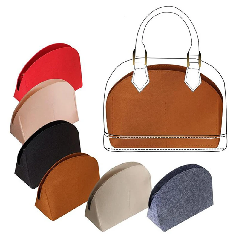 Borsa interna portatile per l'organizzazione della fodera della borsa di stoccaggio del supporto della borsa con inserto in feltro di alta qualità per la borsa a tracolla